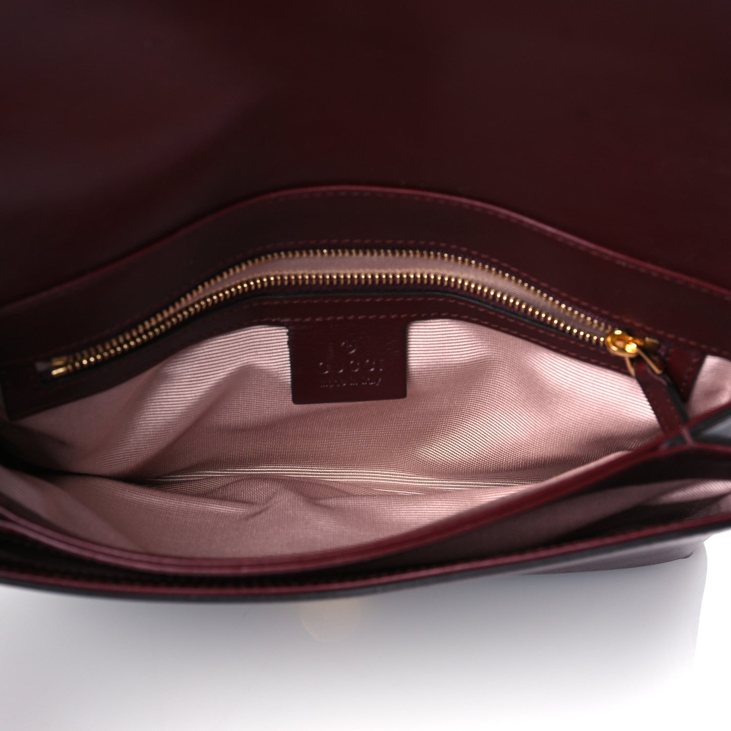 Gucci Vitello Palmellato Lux Small Arli Flap Shoulder Bag Vintage Bordeaux 5 of 12