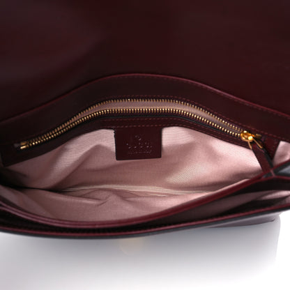Gucci Vitello Palmellato Lux Small Arli Flap Shoulder Bag Vintage Bordeaux 5 of 12