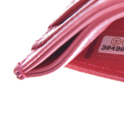 Chanel Caviar Camellia Embossed Card Holder Pink 8 of 11