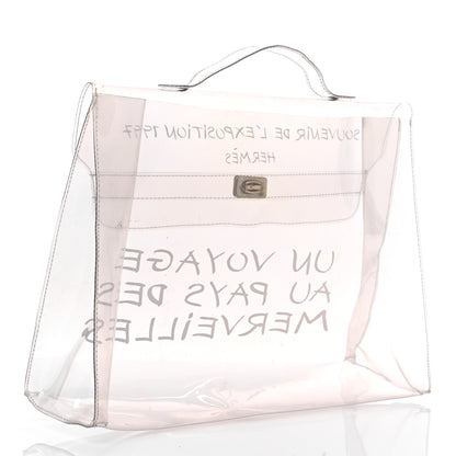 Hermes Vinyl Souvenir De L'Exposition Kelly Transparent 3 of 14