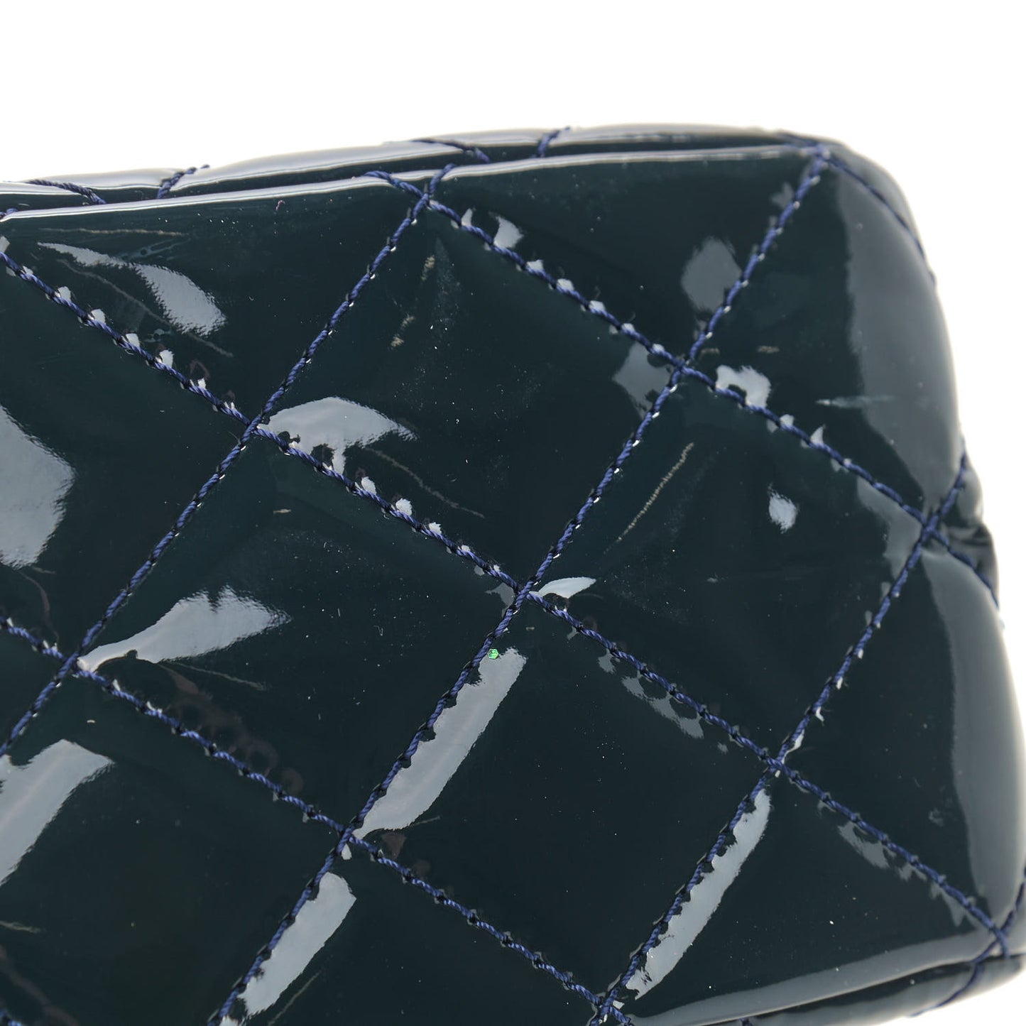 Patent Quilted 2.55 Reissue 227 Flap Dark Blue