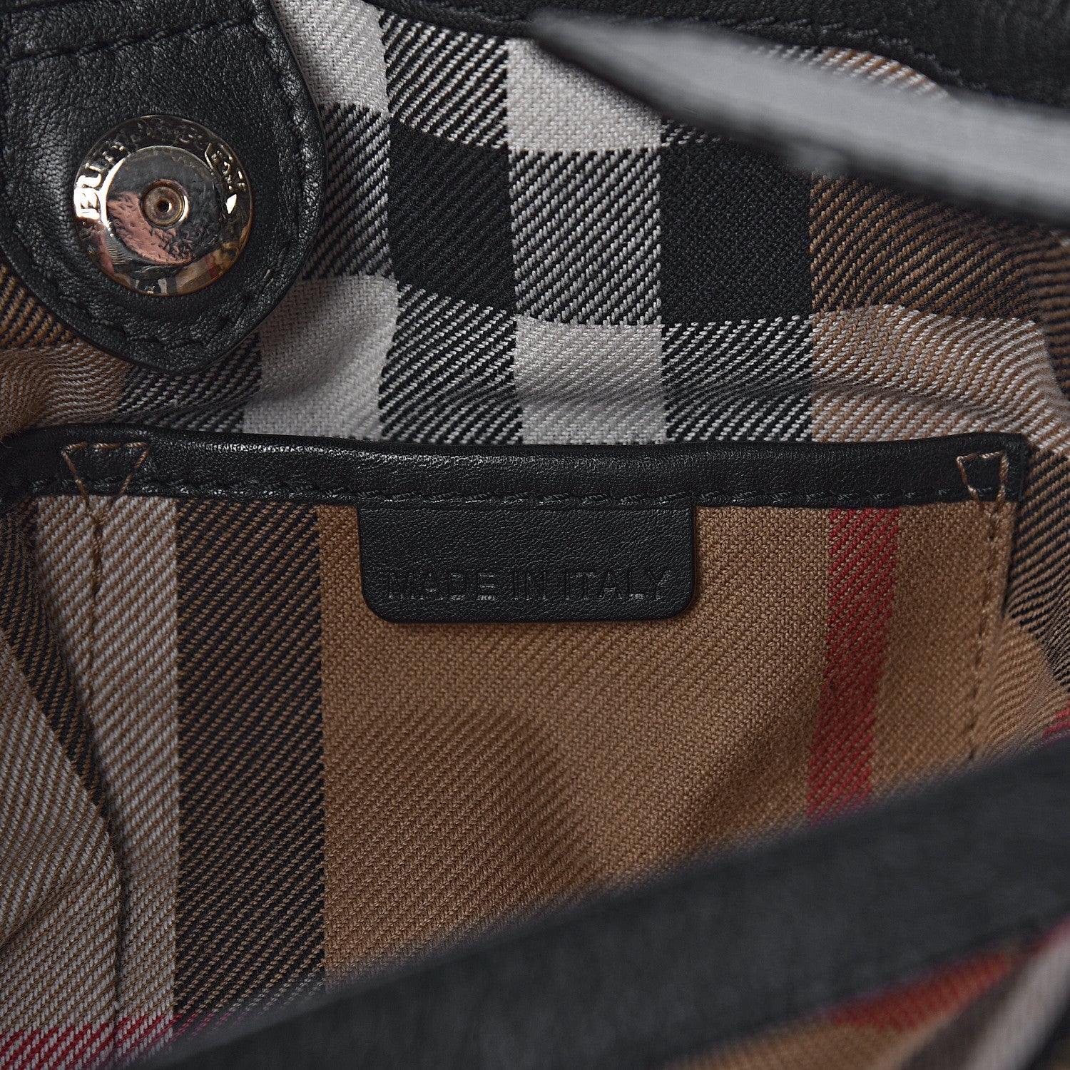 Burberry Smooth Calfskin Medium Banner Tote Black 7 of 10