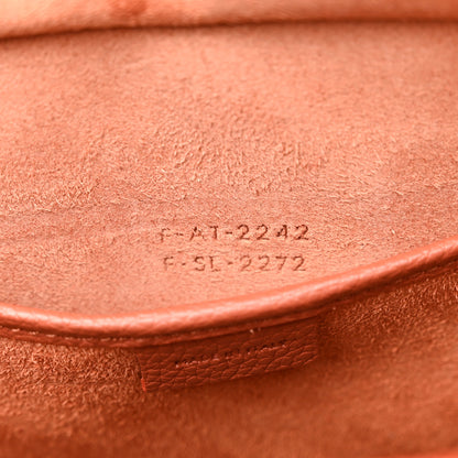 Celine Drummed Calfskin Nano Luggage Terracotta 7 of 12