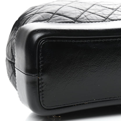 Chanel Aged Calfskin Quilted Small Gabrielle Backpack Black 6 of 9