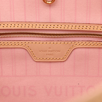 Louis Vuitton Damier Azur Neo Neverfull MM Rose Ballerine 8 of 10