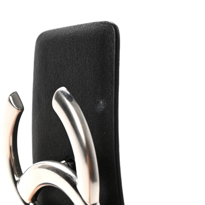 Chanel Calfskin CC Reversible Belt 75 30 Black Burgundy 7 of 11