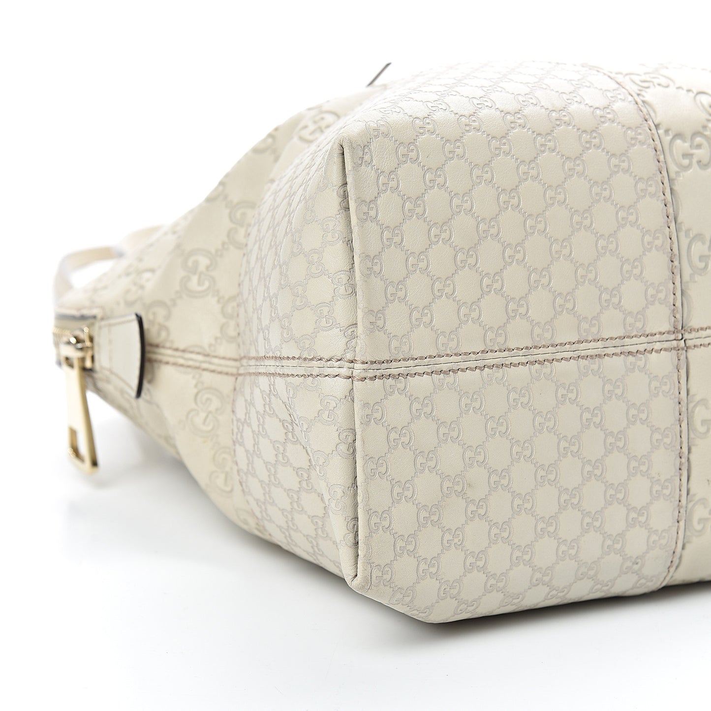 Guccissima Medium Bree Shoulder Bag Off White