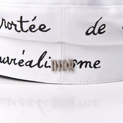 Christian Dior Daydream Words Print Cap Hat 57 White 11 of 11