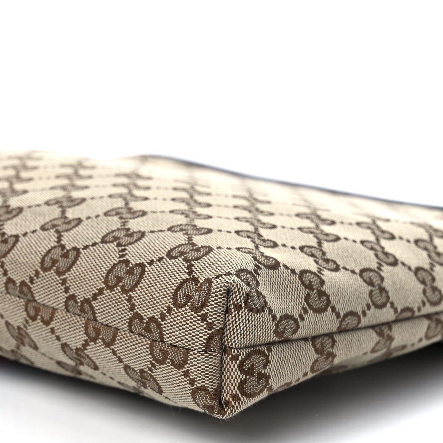 Gucci GG Monogram Web Flat Messenger Bag Black 12 of 13