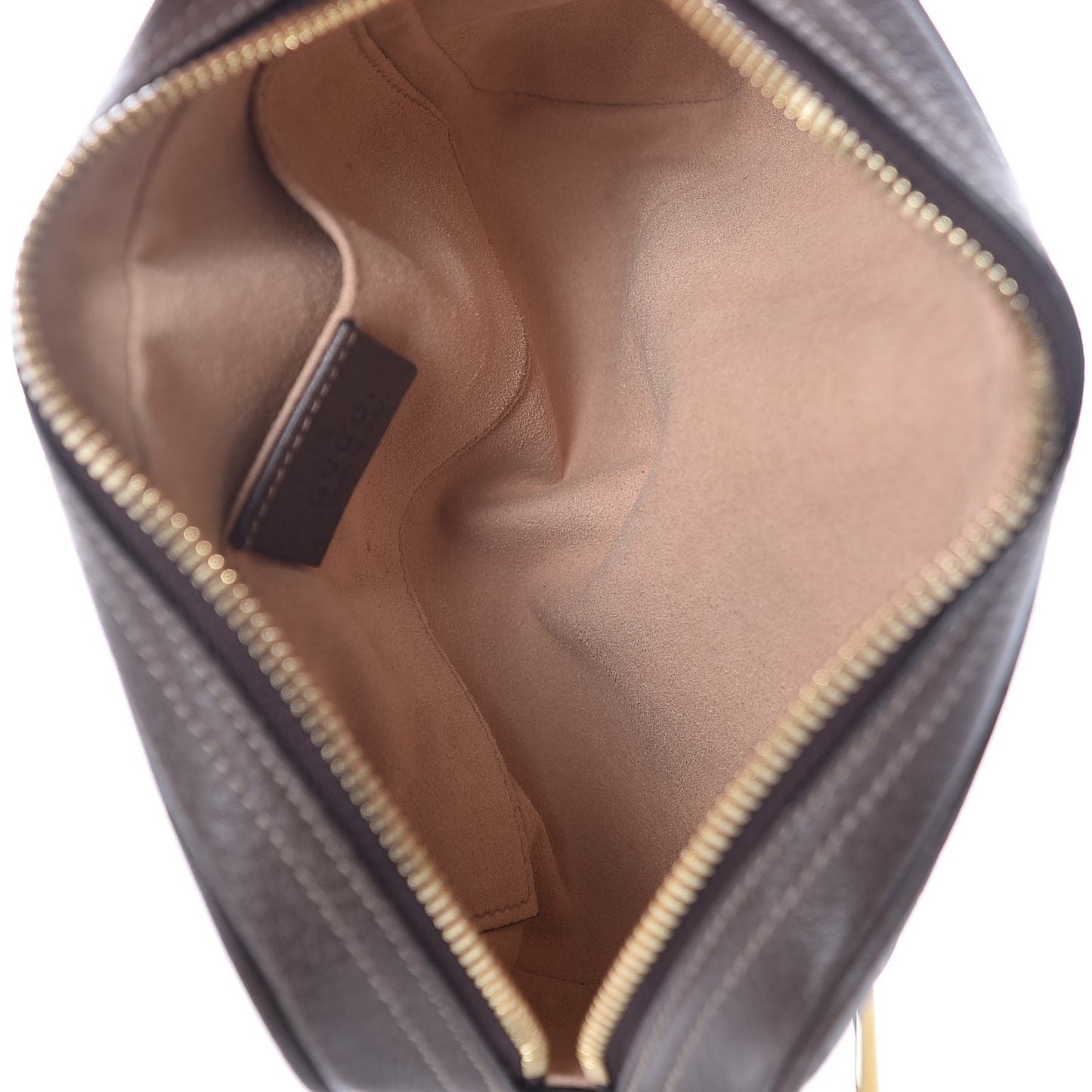 GG Supreme Monogram Web Small Ophidia Belt Bag 75 30 Dark Brown