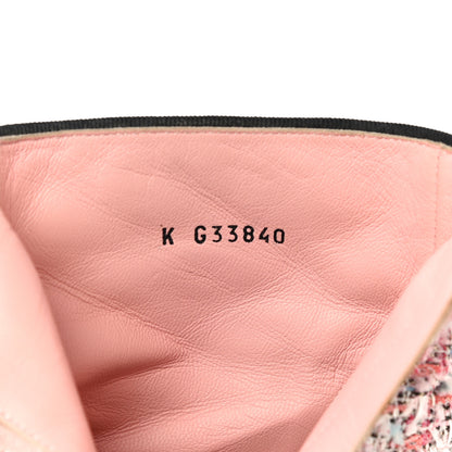 Chanel Tweed Cap Toe CC Short Boots 36 Pink Blue Black 14 of 19