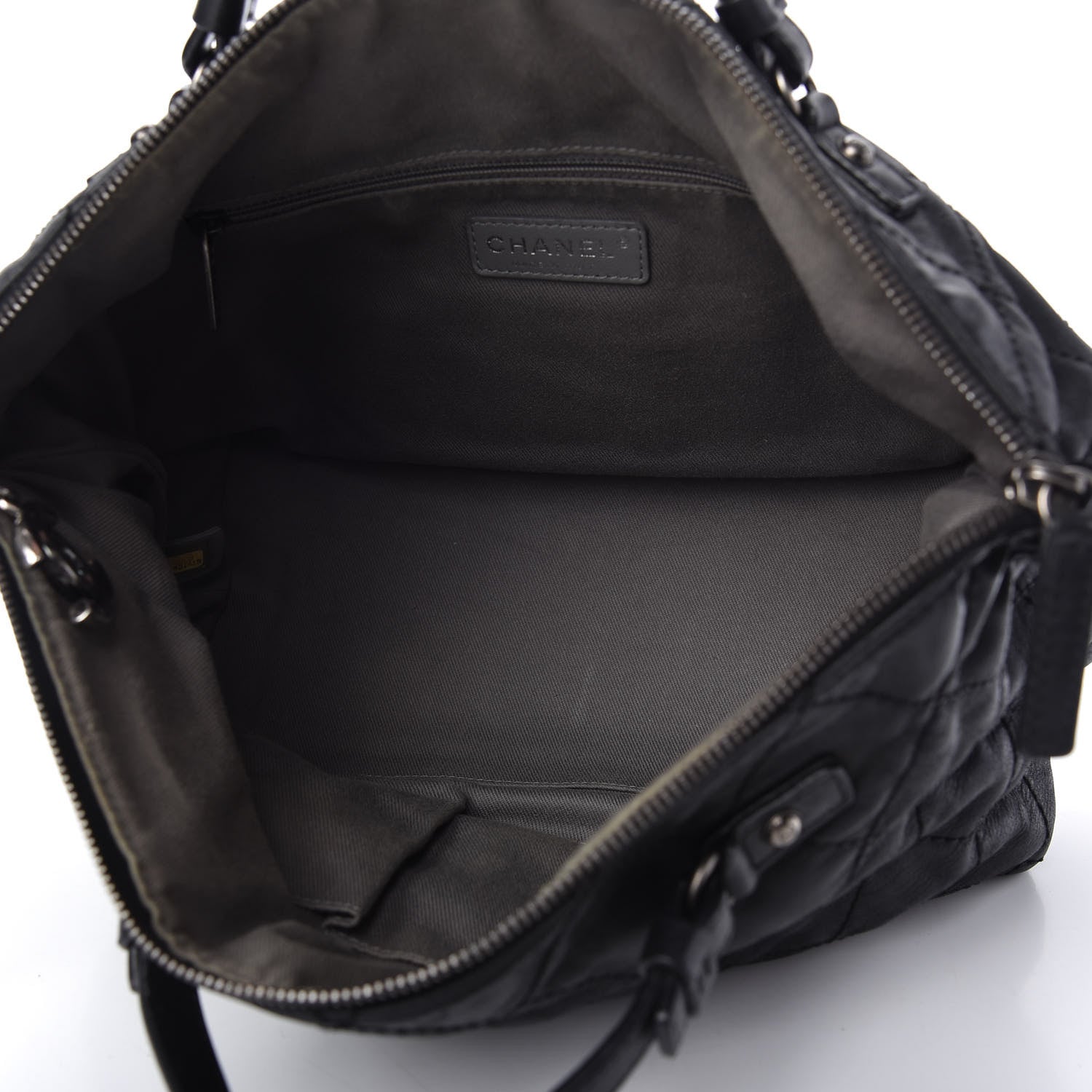 Chanel Iridescent Calfskin Quilted Coco Daily Shoulder Bag Black 5 of 10