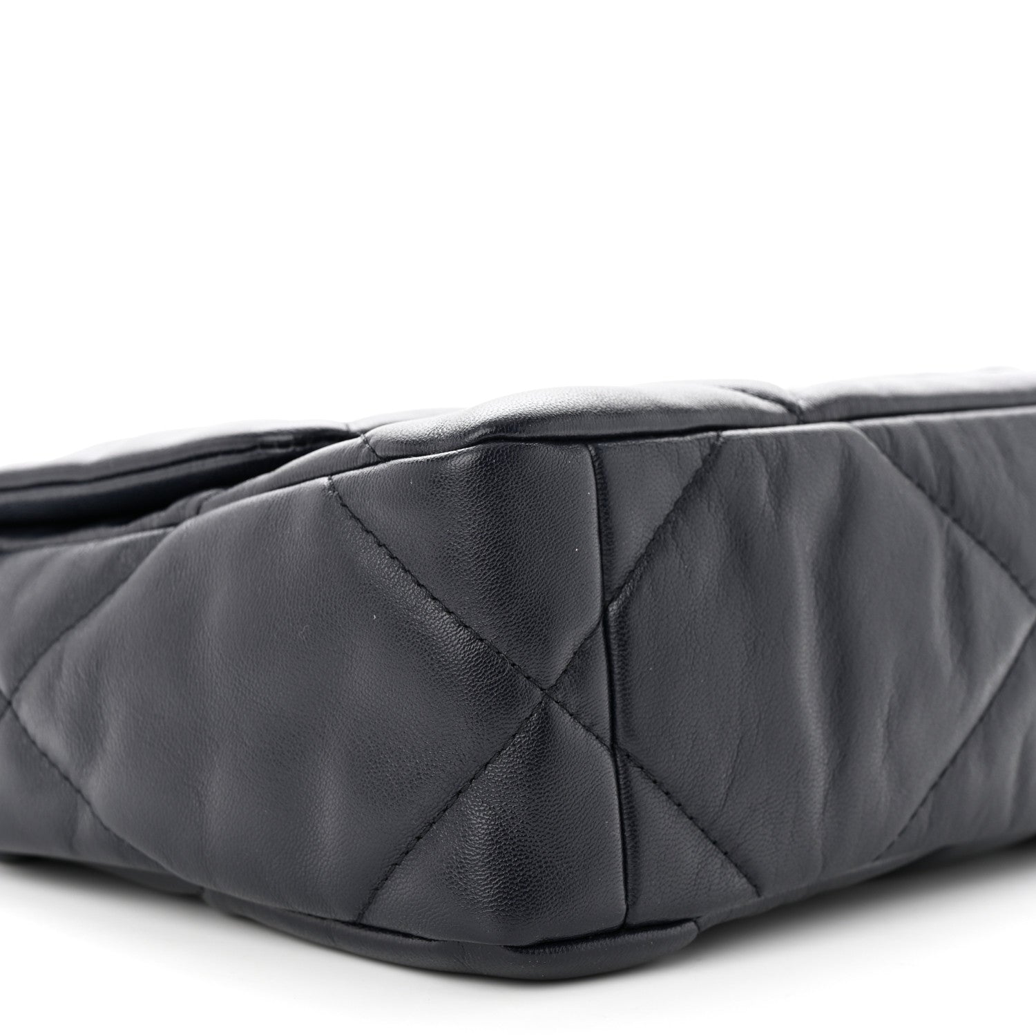 Chanel Lambskin Quilted Medium Chanel 19 Flap Navy Blue 9 of 10
