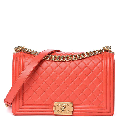 Chanel Calfskin Quilted New Medium Boy Flap Red 1 of 13