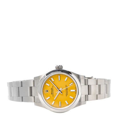 Rolex Stainless Steel 31mm Oyster Perpetual Watch Yellow 277200 2 of 6