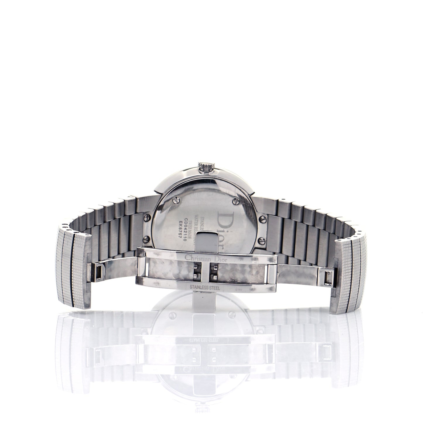 Stainless Steel Diamond Mother of Pearl 33mm La D De Dior Quartz Watch