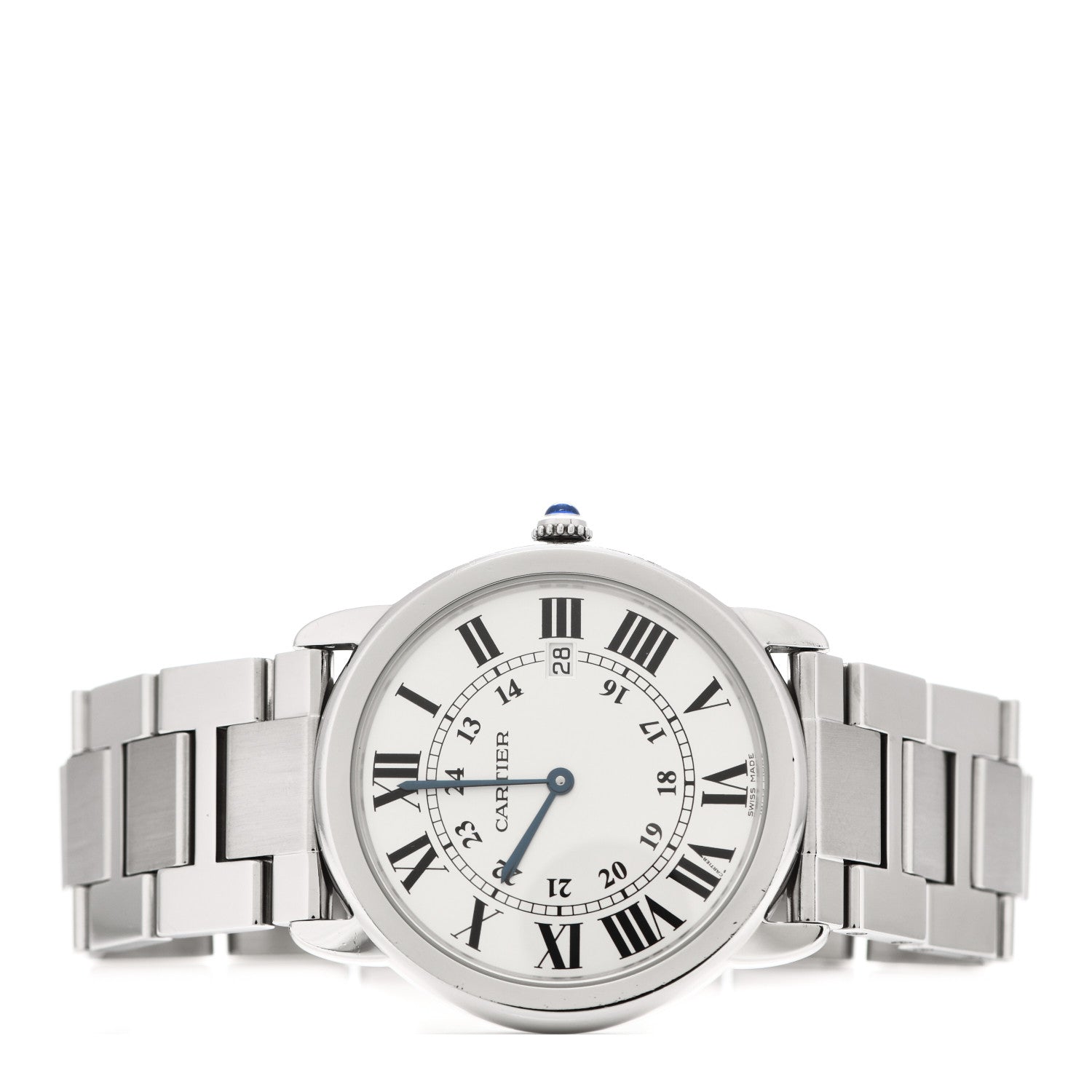 Cartier Stainless Steel 36mm Ronde Solo Quartz Watch 2 of 6