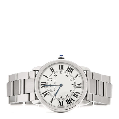Cartier Stainless Steel 36mm Ronde Solo Quartz Watch 2 of 6
