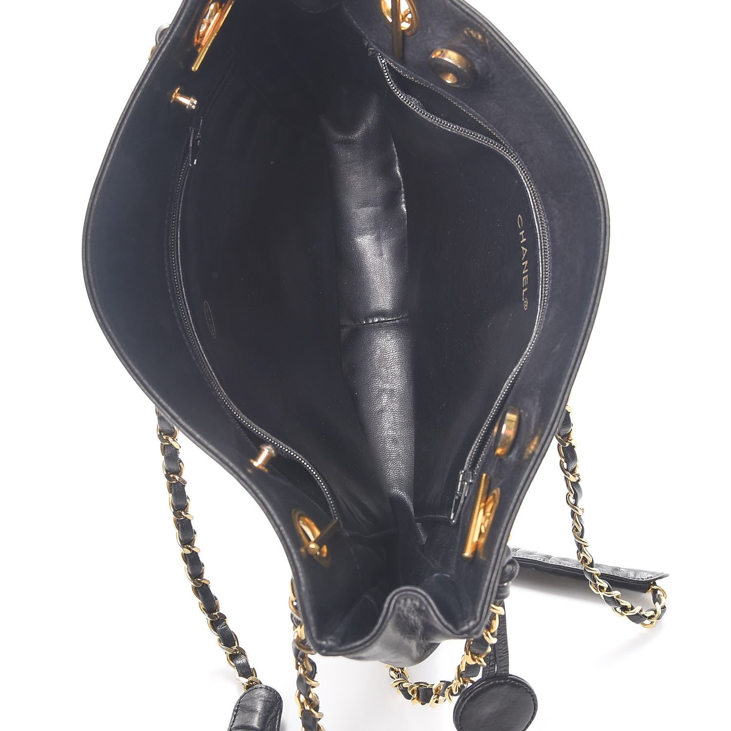 Chanel Lambskin Quilted Shoulder Bag Black 5 of 14