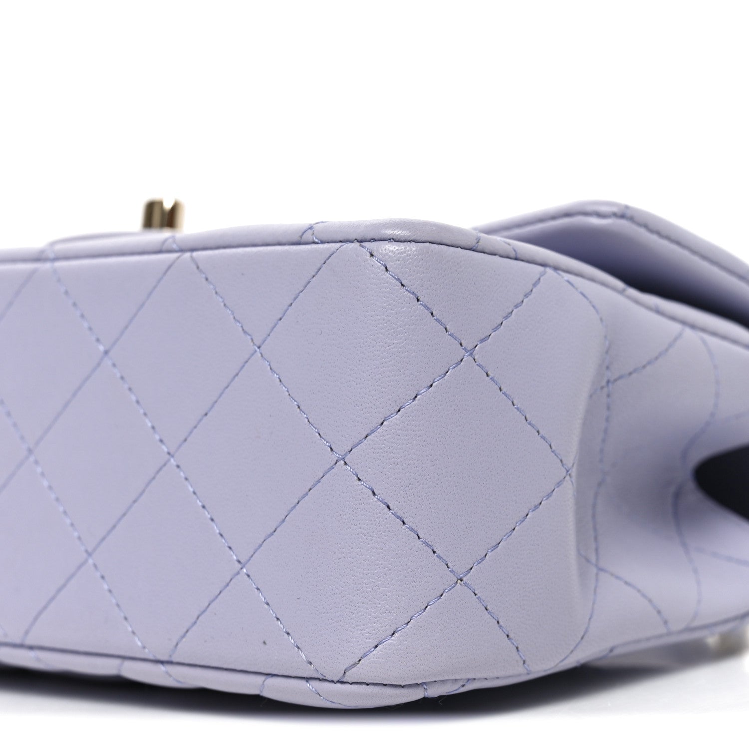 Chanel Lambskin Quilted Mini Top Handle Rectangular Flap Light Purple 10 of 10