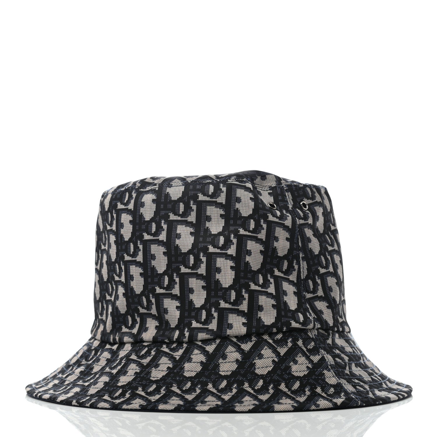 Christian Dior Oblique Reversible Teddy-D Brim Bucket Hat 57 Blue 3 of 13