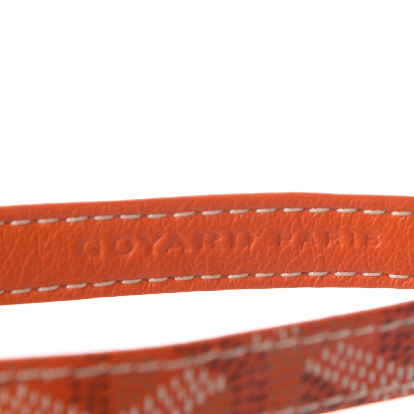 Goyardine Sesame Key Holder Orange