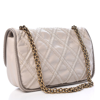 Chanel Calfskin Stitch Triptych Flap Beige 3 of 11