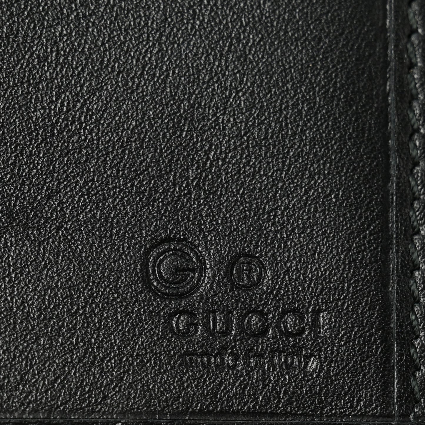 Microguccissima Continental Flap Wallet Black