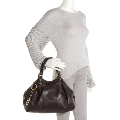 Gucci Guccissima Medium Sukey Tote Chocolate 2 of 7