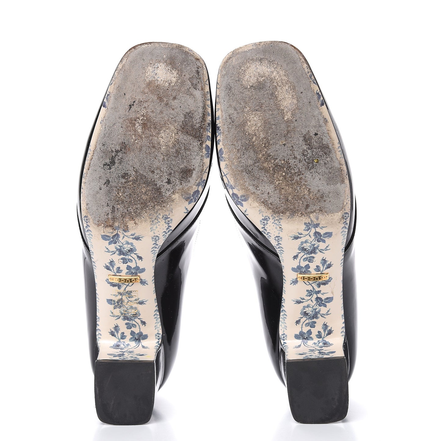 Vernice GG Victoire 55mm Loafer Pumps 39 Black