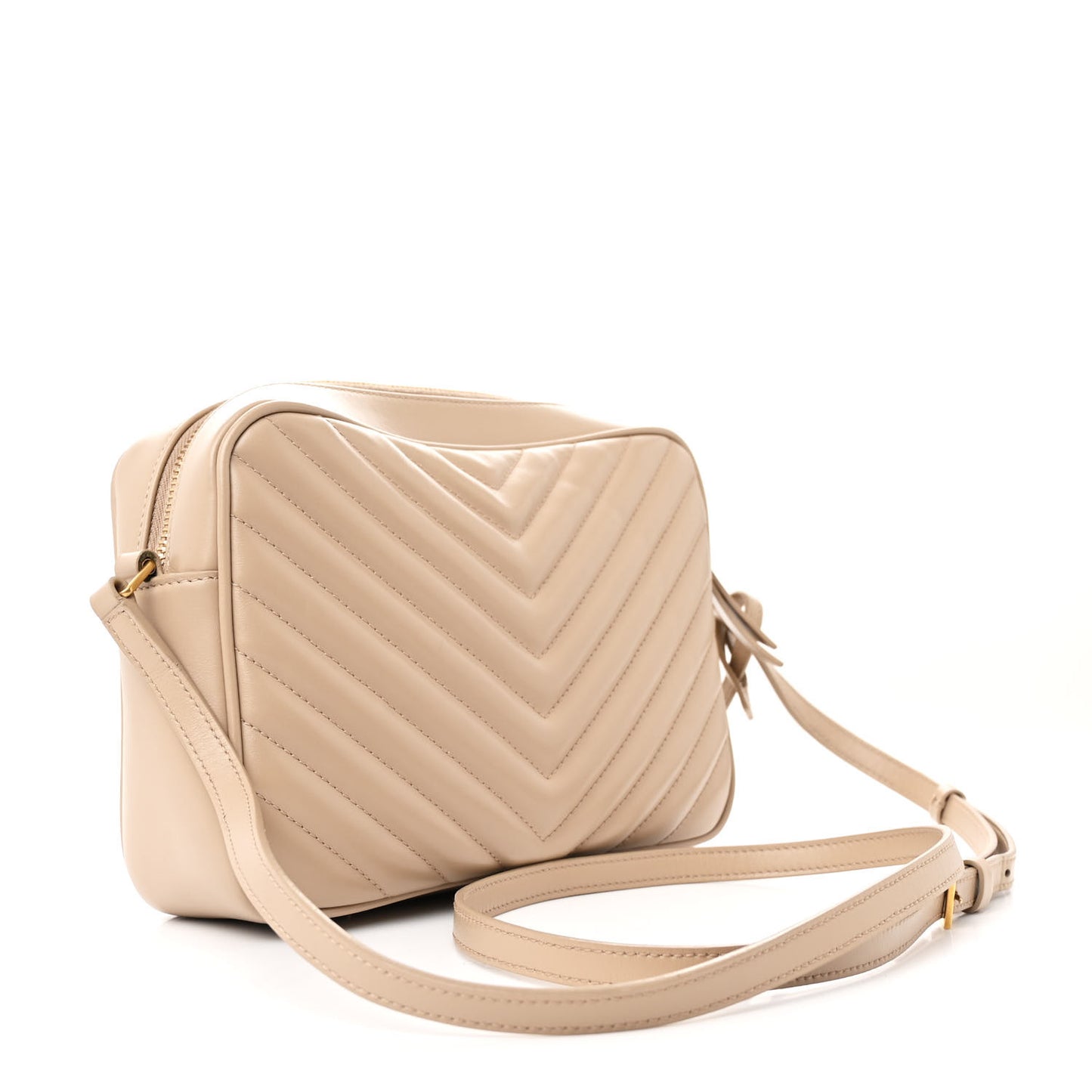 Calfskin Matelasse Monogram Lou Camera Bag Dark Beige