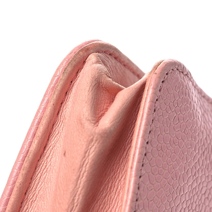 Chanel Caviar Timeless CC Wallet on Chain WOC Pink 14 of 15