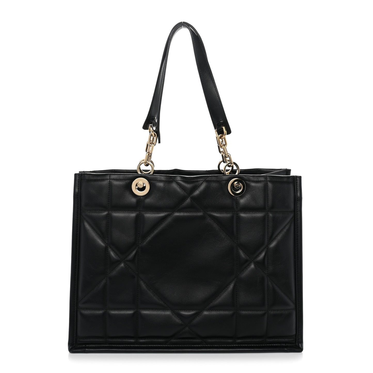 Calfskin Archicannage Medium Essential Tote Black