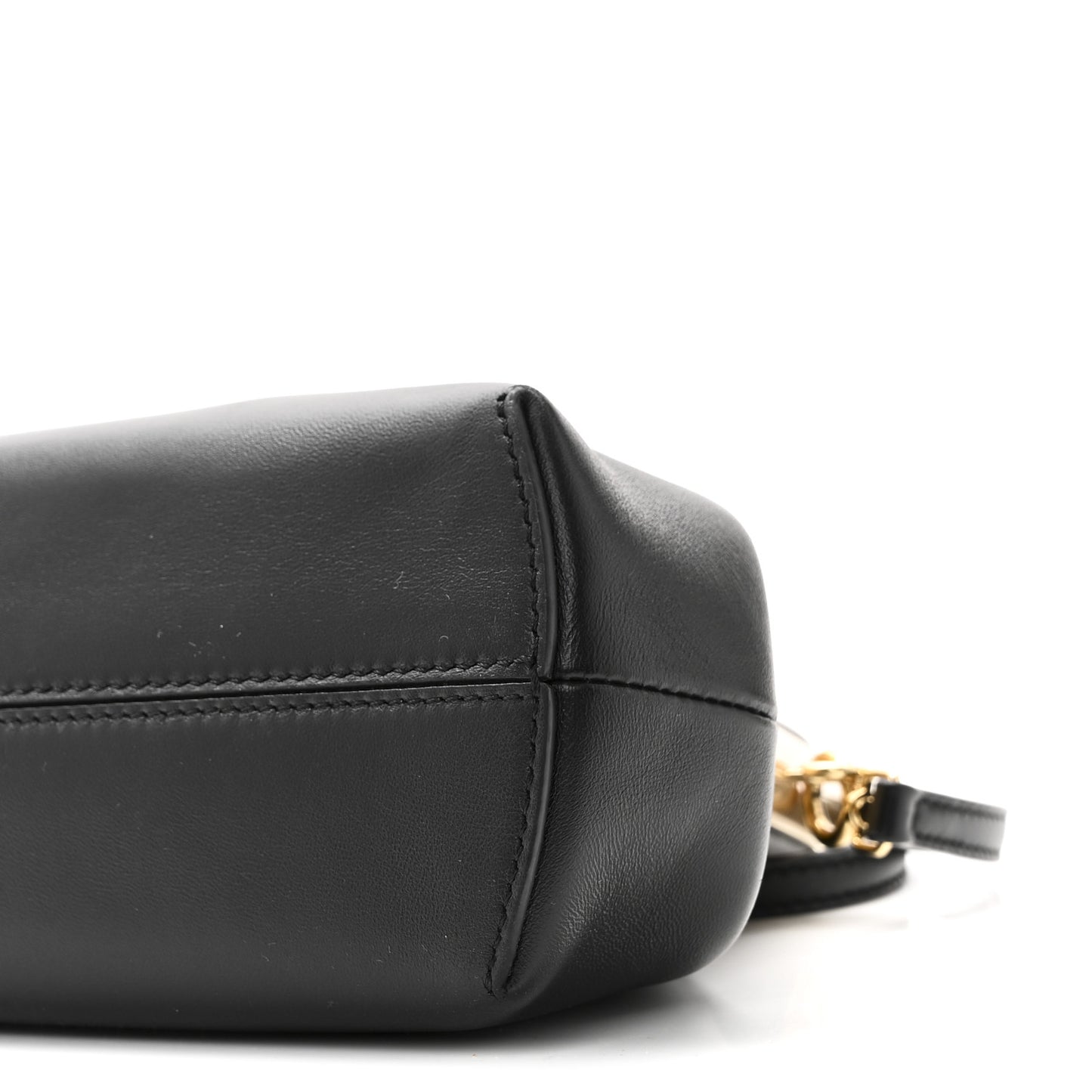 Shiny Nappa Small Fendi First Black
