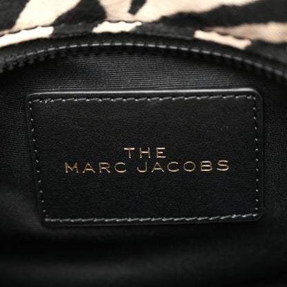 Marc Jacobs Cotton Canvas Zebra Tiger Print Mini The Traveler Tote Bag 6 of 11
