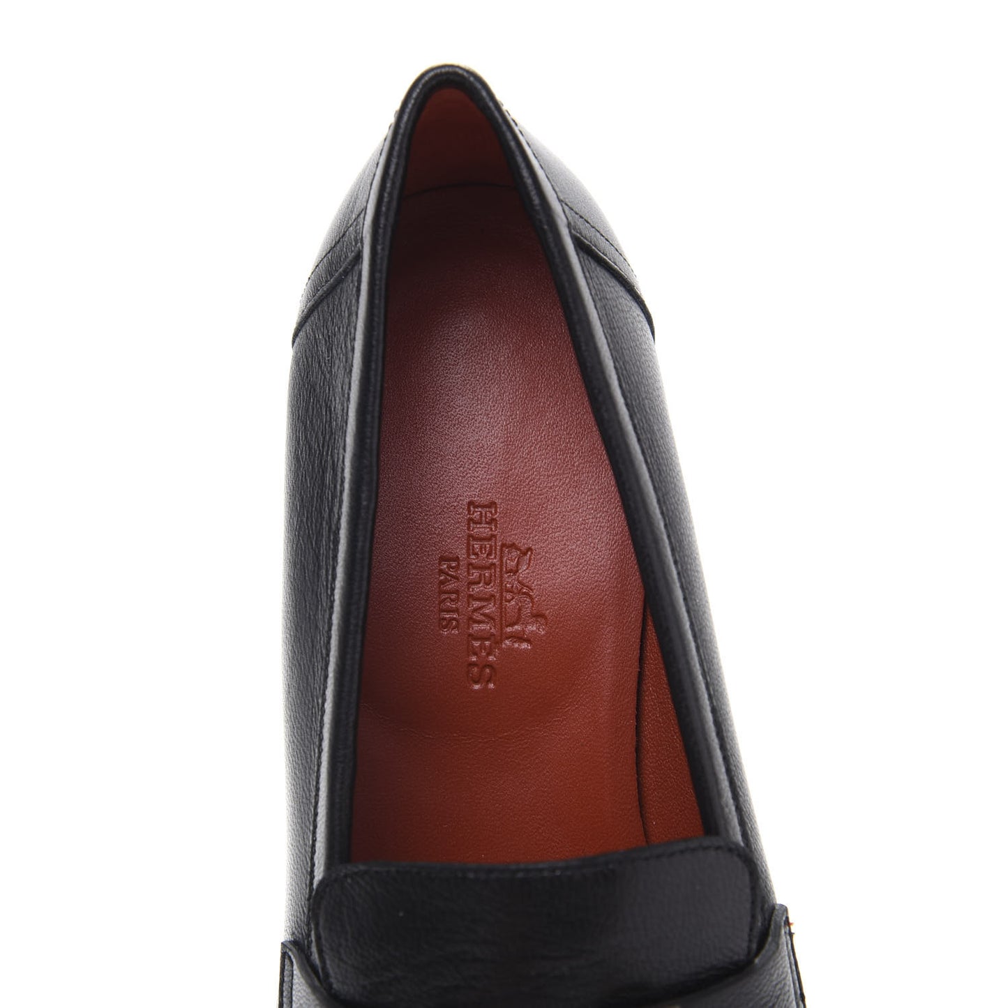 Goatskin Womens Paris Loafers 36 Black