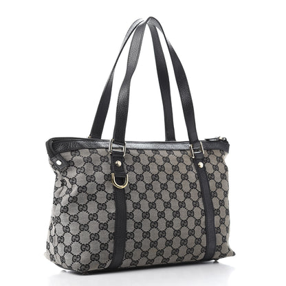 Gucci Monogram Abbey Medium Tote Navy 3 of 9