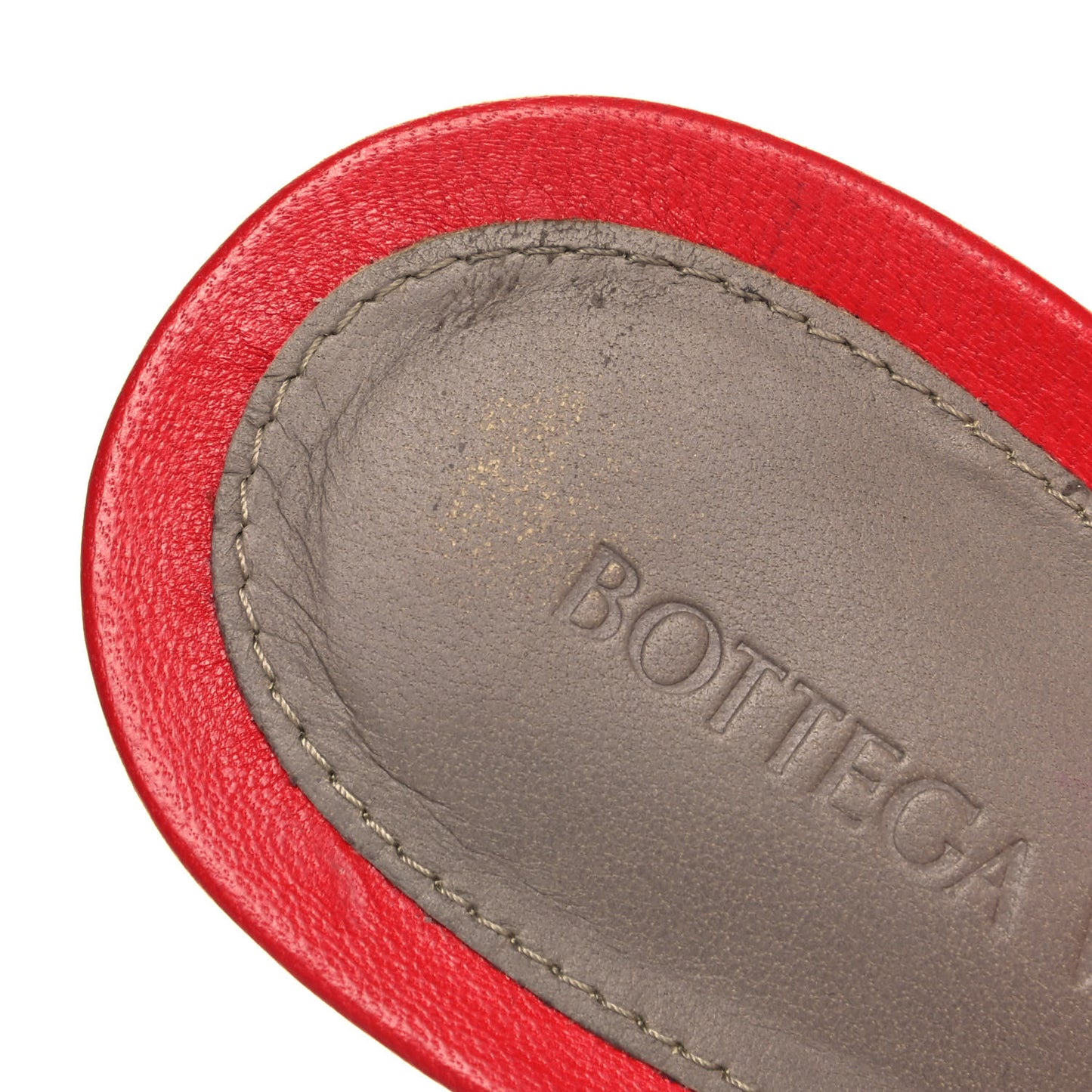 Shiny Nappa Intrecciato The Board Sandals 40 Nail Polish