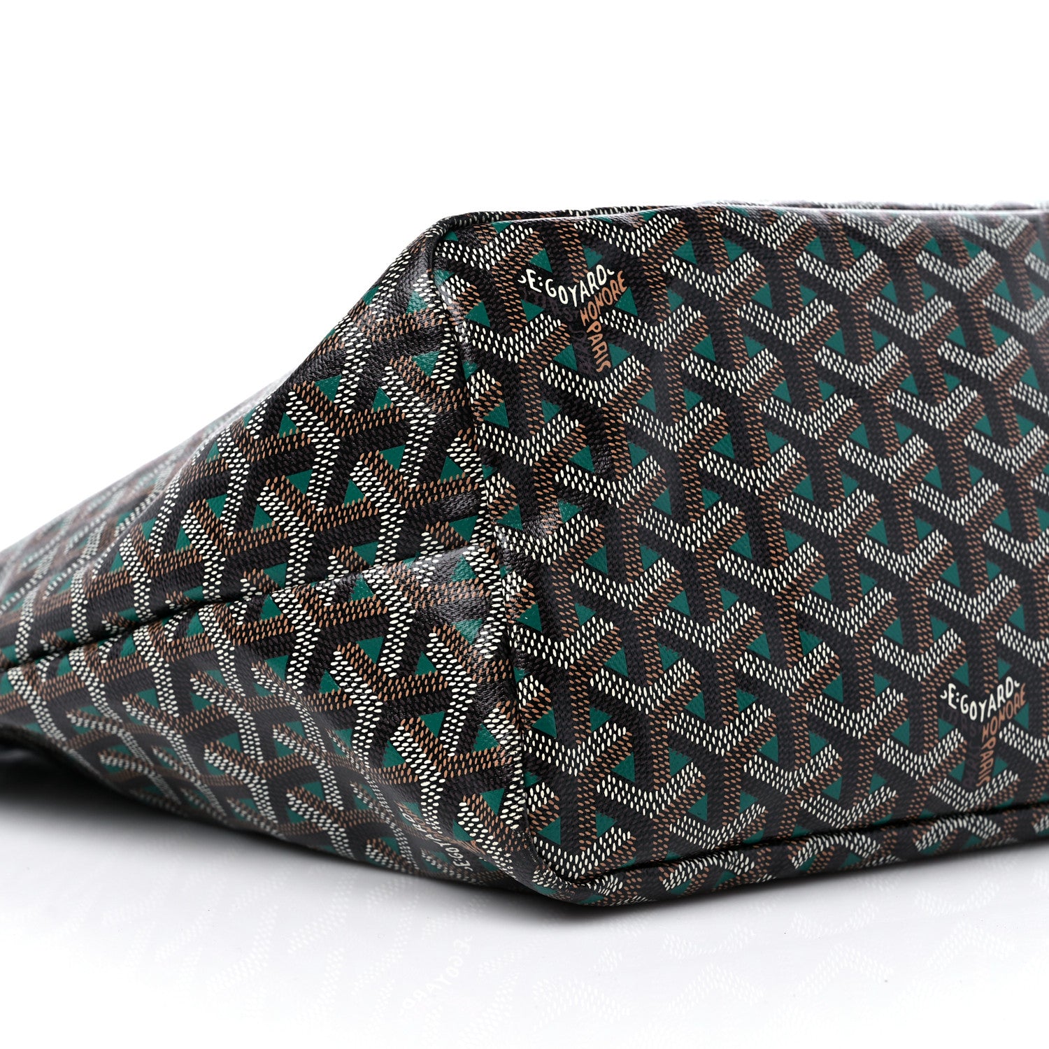 Goyard Goyardine Saint Louis Claire Voie PM Black Green 8 of 9