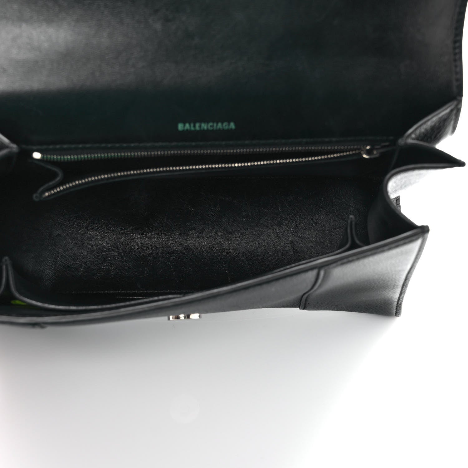 Balenciaga Grained Calfskin Medium Hourglass Top Handle Bag Black 4 of 8