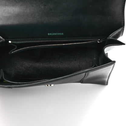 Balenciaga Grained Calfskin Medium Hourglass Top Handle Bag Black 4 of 8