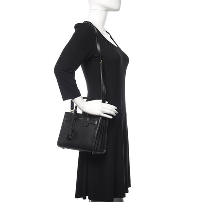 Saint Laurent Calfskin Nano Sac De Jour Black 2 of 9