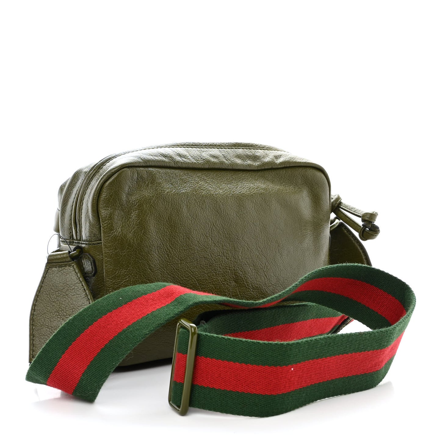 Piuma Lux Energy Web Monochrome Double G Crossbody Bag Military Wood