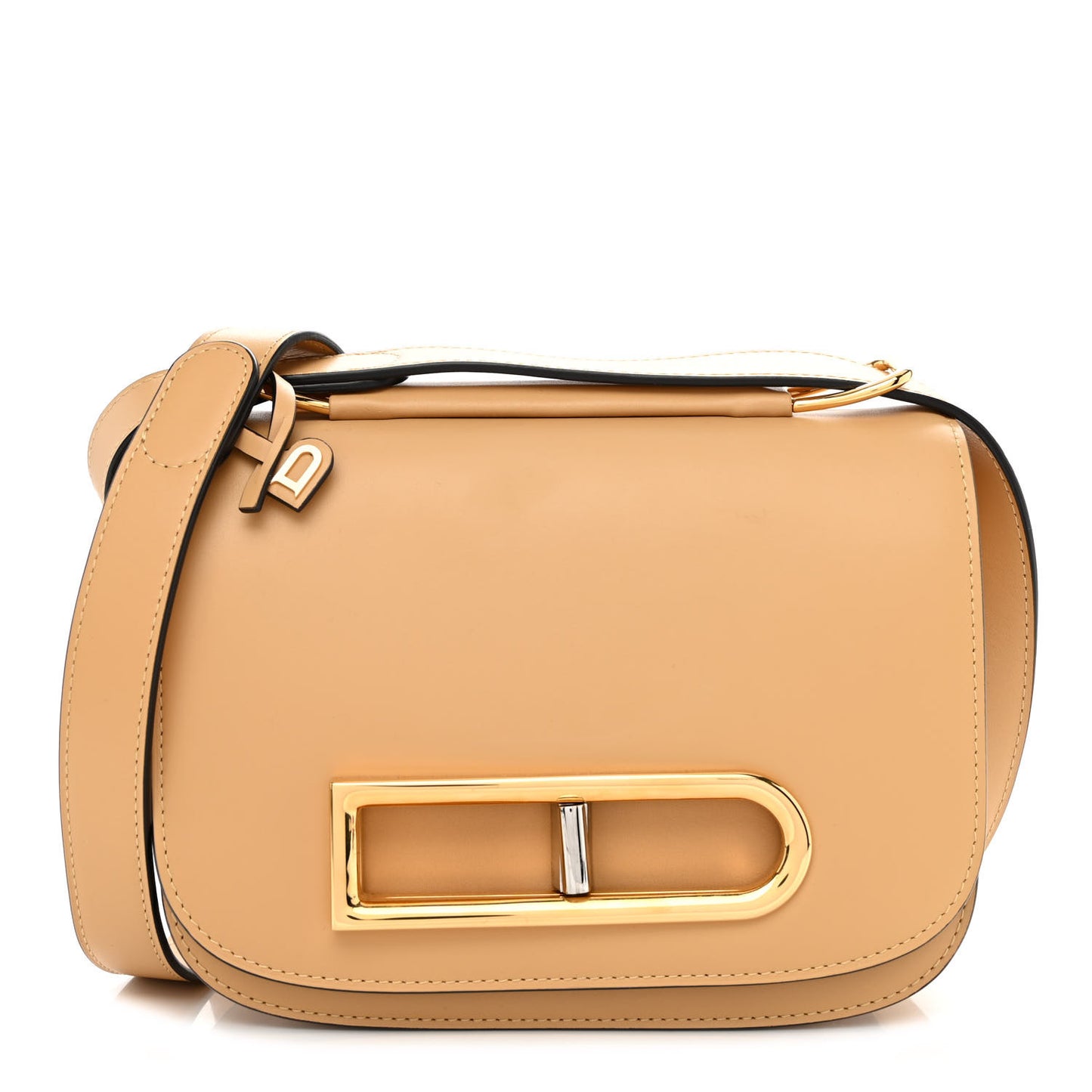 Olen Calfskin Small Lingot Crossbody Latte