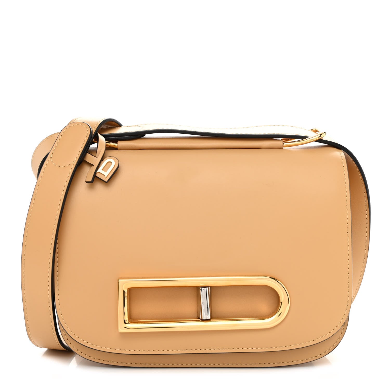 Delvaux Olen Calfskin Small Lingot Crossbody Latte 1 of 9