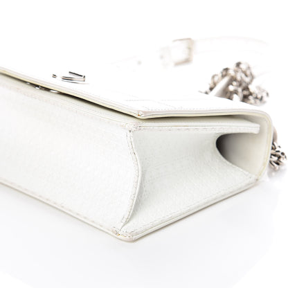 Christian Dior Patent Micro-Cannage Small Diorama Flap Bag White 6 of 17
