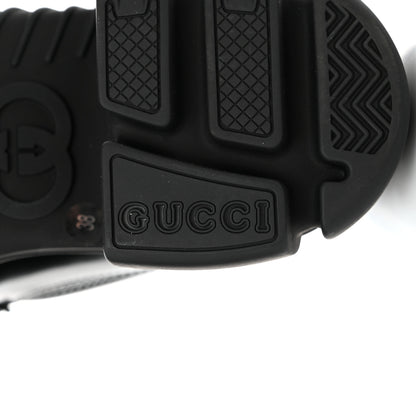 Gucci Magnum Calfskin Nappa Samoa Womens Horsebit Platform Chunky Lug Sole 40mm Loafers 38 Black 8 of 9