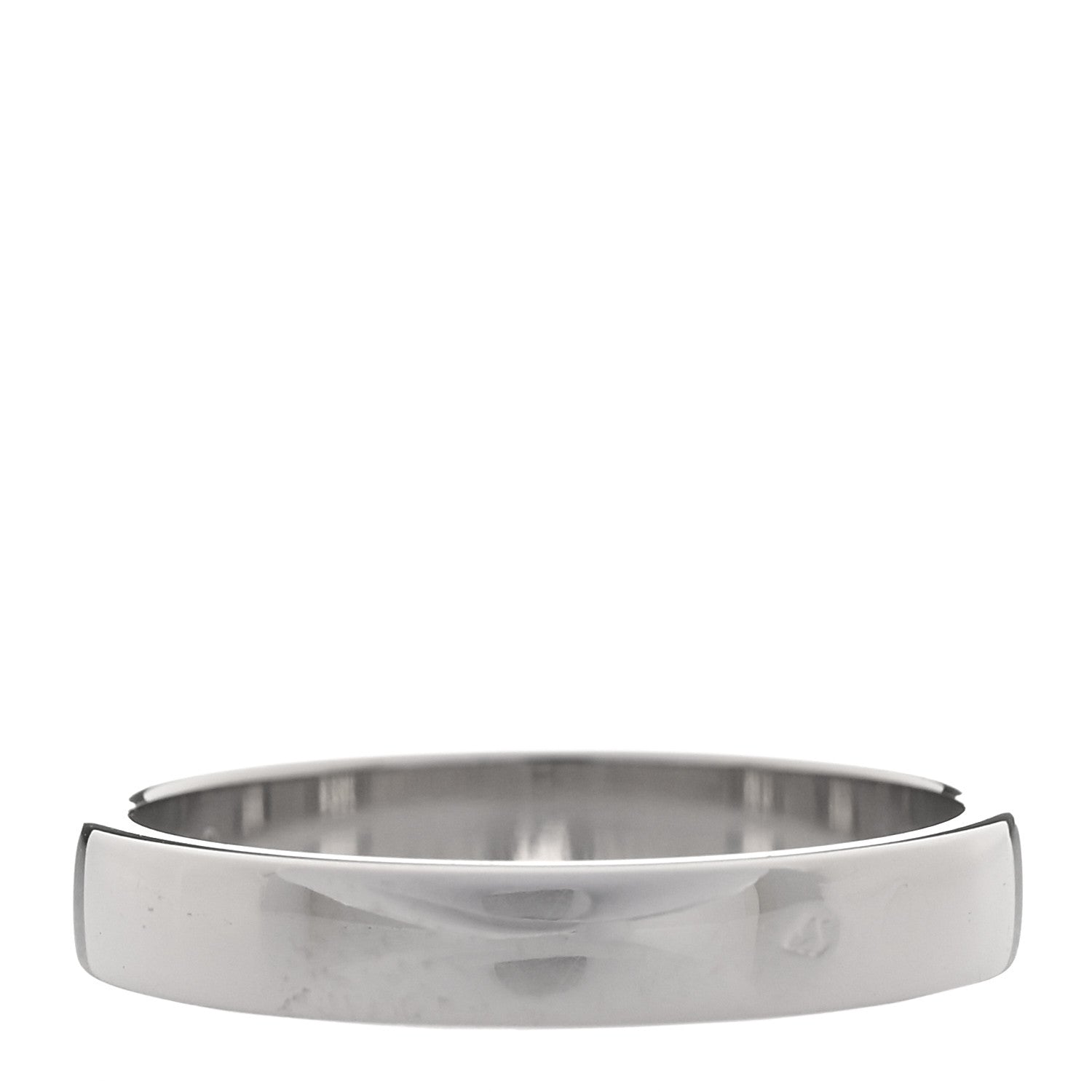 Chanel Platinum 3mm Wedding Band Ring 48 4.5 3 of 4