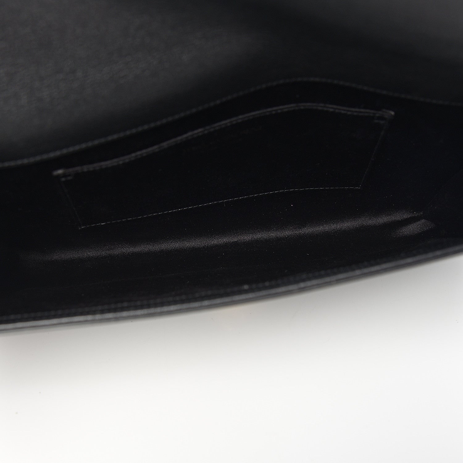 Saint Laurent Calfskin Monogram Large Belle De Jour Clutch Black 4 of 9