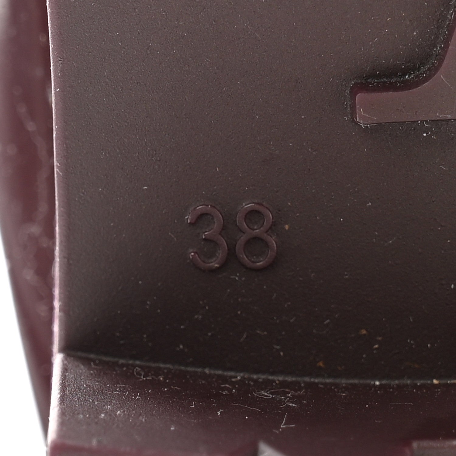 Louis Vuitton Rubber Embossed Monogram Splash Rain Boots 38 Burgundy 8 of 11